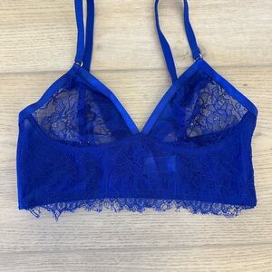 New Look Vibrant Blue Lace Bralette Size Small UK 10 EU 38